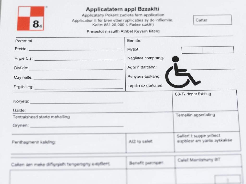 Formularz wniosku o zasiłek dla osoby z niepełnosprawnością 08-T