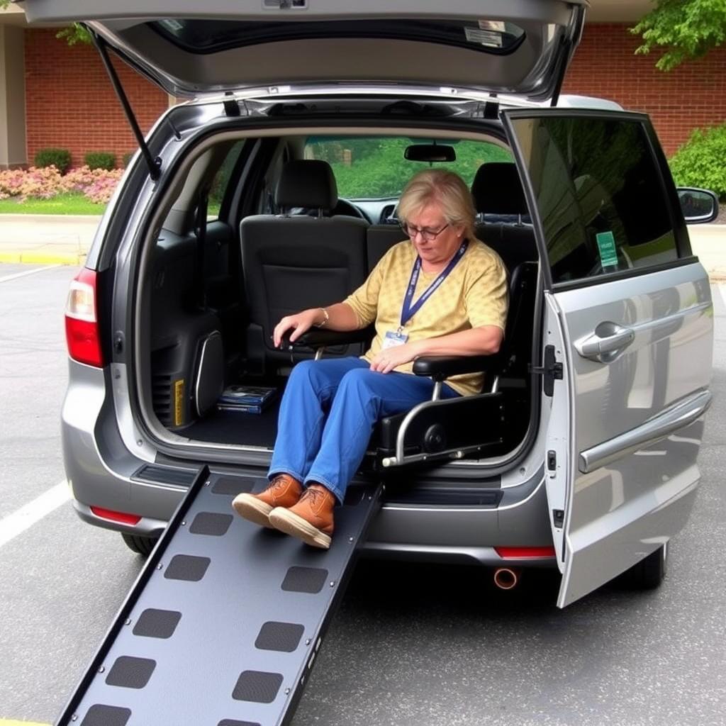 Samochód przystosowany dla osoby niepełnosprawnej