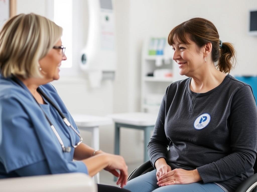 Osoba z niepełnosprawnością 02-P korzystająca z turnusu rehabilitacyjnego Osoba z niepełnosprawnością 02-P korzystająca z turnusu rehabilitacyjnego