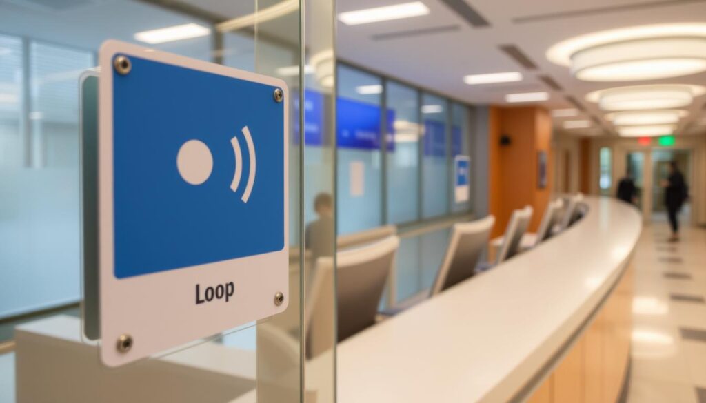 Pętla indukcyjna w urzędzie dla osób z symbolem niepełnosprawności 03-L Pętla indukcyjna w urzędzie dla osób z symbolem niepełnosprawności 03-L