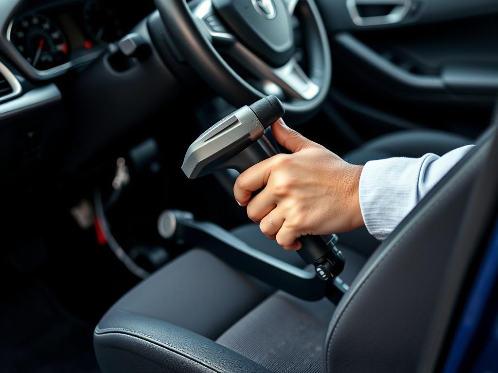 Specjalistyczne oprzyrządowanie samochodu dla osoby niepełnosprawnej