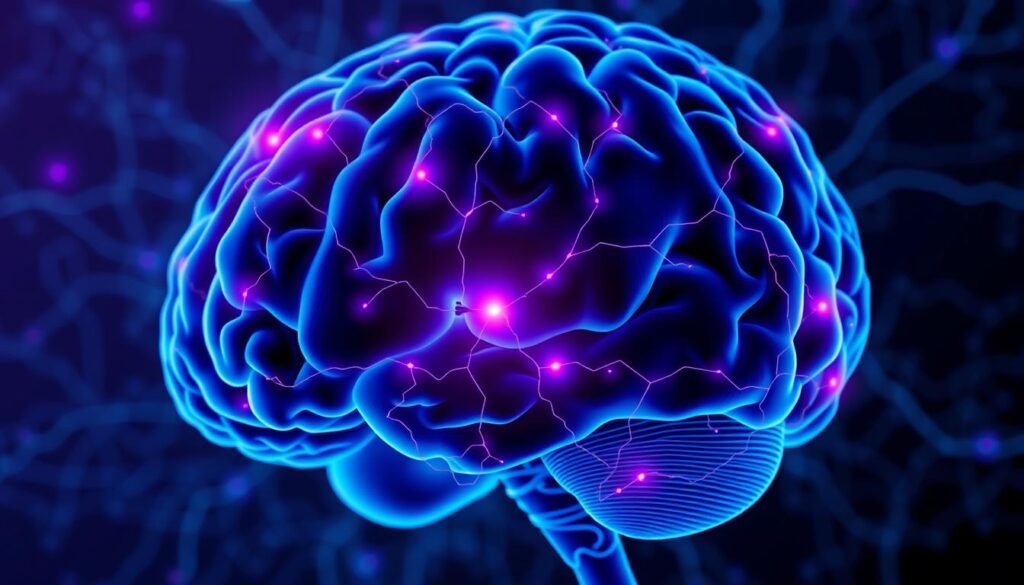 Objawy neurologiczne w depresji leczenie naturalne - wizualizacja mózgu