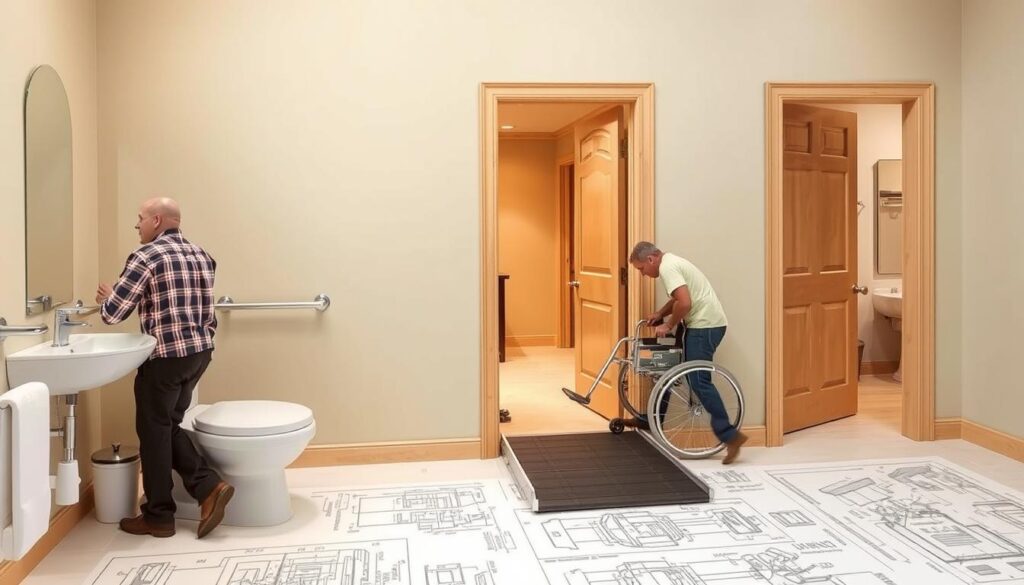 Likwidacja barier architektonicznych w domu osoby niepełnosprawnej