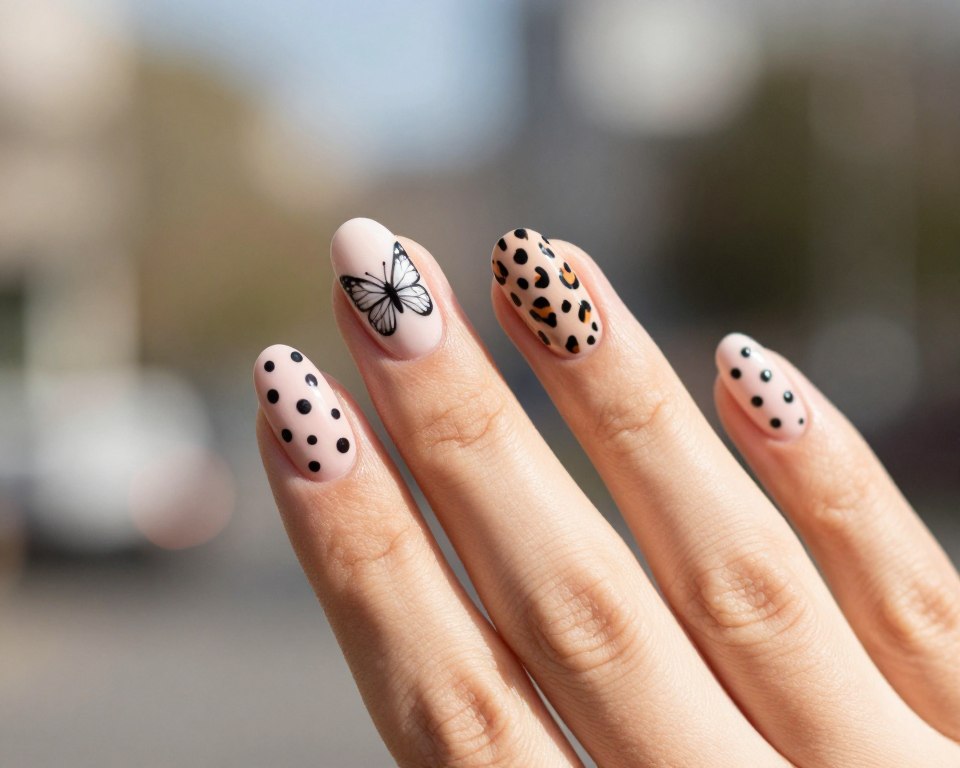 wzorki na paznokciach